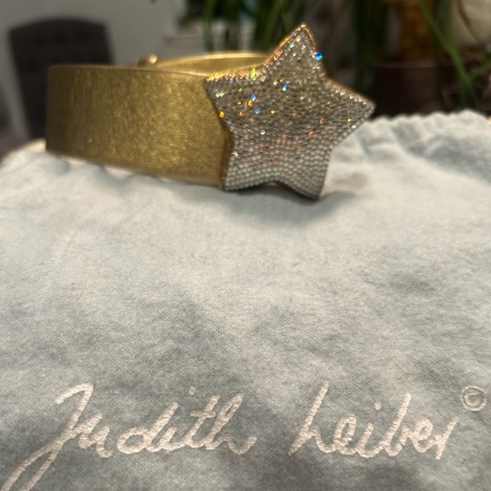 Judith Leiber Rhinestone Star Belt
